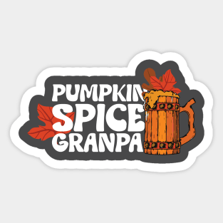 Pumkin Spice Grandpa Sticker